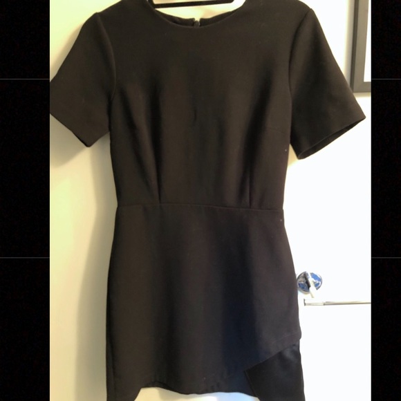 Topshop Black Short Sleeve Mini Dress - Small - Picture 3 of 6